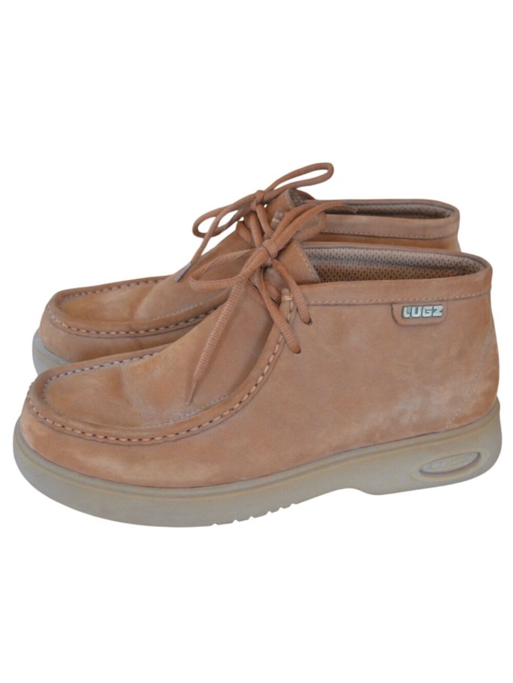 Lugz Tan Suede Chukka Boots Men's Size 10.5 Gorpcore Streetwear Utility Casual
